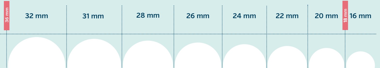 Réglette de mesure pour téterelles